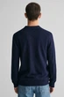 Чоловіче темно-синє лляне поло COTTON LINEN OPEN Gant XXL 8050193 - изображение 3