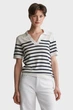 Жіноче біле поло у смужку FINE KNIT STRIPED Gant XS 4800404 - изображение 1