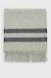 Сірий чоловічий шарф MERINO WOOL STRIPED WOVEN SCARF Gant OS 9920228 - зображення 2