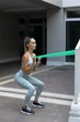 Лента-эспандер U-POWEX латекс 180 см 9.1 кг зеленая - изображение 6