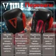Боксерські рукавиці TITLE натуральна шкіра 10 oz чорні червоні - зображення 3