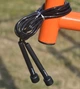 Скакалка Active Point ПВХ 2,8 м Черная Регулируемая длина - изображение 5