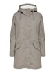 Куртка ONLSALLY RAINCOAT CC OTW 15206116-Brushed Nickel-Detail:WHITE TEDDY ONLY M Сірий 15206116-BRUSHED NICKEL-D XS - зображення 4
