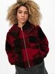 Куртка ONLBROOKLYN L/S CROP CHECK JACKET PNT 15243803-Barbados Cherry-Checks:W. BLACK CHECK ONLY L Ч 15243803-BARBADOS CHERRY- M - изображение 3