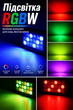 Стробоскоп для вечірок 18 LED 35W RGBW, з реакцією на звук, для дискотек, караоке, барів і домашніх свят - зображення 2
