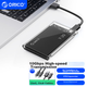 Зовнішній корпус для жорсткого диска ORICO Type-C 2,5-дюймовий USB 3.1Gen2/10Gbps для ноутбука, настільного комп'ютера, повністю прозорий 2139C3-G2 - зображення 11