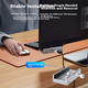 Розширювальний концентратор ORICO USB 3.0, док-станція з алюмінієвого сплаву, що замикається, для ноутбуків MAC, настільних комп'ютерів та моніторів Apple MH4PU - зображення 5