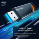 Флеш-накопичувач Aigo 256 ГБ USB 3.2 Gen 1, високошвидкісний 150 МБ/с U331, для навчання бізнесу, офісних торгів, використання в автомобілі, індикатор, велика ємність, портативний USB-накопичувач - зображення 9