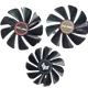 Вентилятор (кулер) NTK 35389 для відеокарти Sapphire Pulse RX 5700 XT Комплект 3шт (FD10015M12D) (black) - изображение 1