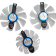 Вентилятор (кулер) NTK 35388 для відеокарти Sapphire Pulse RX 5700 XT Комплект 3шт (FD10015M12D) (transparent) - изображение 2