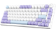 Клавіатура Ajazz AK820 Max RGB White Purple - зображення 1