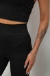 Велотреки жіночі однотонні, колір чорний, L-XXL 214RA764 - изображение 5