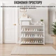 Полиця для взуття Multifunctional Storage Shoe Rack 5 полиць Білий - зображення 4