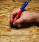 Маркер для будмайданчика INKZALL MILWAUKEE, тонкий синій (48223180) - изображение 5
