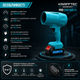 Аккумуляторная бесщеточная воздуходувка Krafftec Germany PRO DUB100LTX - изображение 5