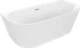 Отдельностоящая настенная ванна Mexen Oval 140 x 75 см белая - изображение 4