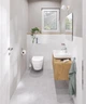 Инсталляция Grohe Rapid SL Solido 38971000 + панель смыва Skate Cosmopolitan 38732000 хром + унитаз подвесной Euro Ceramic 102509SH00 Rimless Tornado с сиденьем Soft Close дюропласт (SET509SH971) - изображение 15