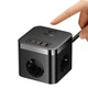 Сетевой фильтр Baseus PowerCombo Cube Power Strip 3xAC+2xUSB+2xType-C 30W (1.5m) black (E00066400117-00) - изображение 3