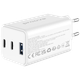 Мережевий зарядний пристрій Proove Pocket GaN 65W USB/2хType-C білий (WCPG65121202) - зображення 3