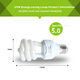 Лампа Guizhenshou UVB Threaded Lamp 5.0, для сухопутных черепах и ящериц, добавка кальция для террариума рептилий, ультрафиолетовая лампа для суккулентов. - изображение 4