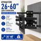 Кронштейн 26-60 дюймов с поворотно-наглощающей конструкцией XPRO для телевизора - изображение 1