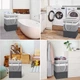 Кошик для білизни та іграшок. Складний, сірий 40*30*59 см, (J1-03090.grey) - зображення 8