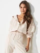 Кофта ONLMARIYA L/S ZIP HOODIE PNT 15243731-Whitecap Gray ONLY L Бежевий 15243731-WHITECAP GRAY L - зображення 3