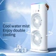 Вентилятор Double Spray Fan LED с контейнером для льда от USB (37,5 см) Белый - изображение 6