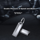 Флеш-накопитель Lenovo Ecosystem Brand Yinengzhe 64GB USB2.0 F101, серебристый, для телефонов и компьютеров, металлический, для аукционов, офиса, бизнеса, мини-версия, автомобильный USB-накопитель - изображение 7