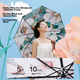 JD Original Xiaobuding Plus+ Dawn White Tea Sun Umbrella, Womens Double-Layer Black Umbrella, Sun Protection Folding Umbrella - зображення 3
