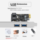 Плата EB-LINK PCIE расширения USB 3.0 2 порта внутренняя для ПК - изображение 5