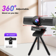 Веб-камера Lenovo ThinkPlus для комп'ютера, 4K HD з мікрофоном, автофокусом, відеоконференцією Plug-And для прямої трансляції WL48A - изображение 4