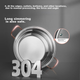 Кастрюля-горшок COOKER KING, с композитным дном из нержавеющей стали 304, цвет «розовое золото», диаметр 30 см. - изображение 3