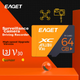 Карта пам'яті EAGET microSDXC 64GB UHS-I U3 V30 Class 10 A1 - зображення 2