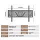 Настенное крепление для телевизора Muhouyingxiong (26-75 дюймов), ультратонкий кронштейн, подставка для телевизора, настенный кронштейн, подходит для телевизоров Skyworth, Samsung, Sony, Hisense, Changhong, Konka и других. - изображение 5
