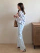 Рубашка женская UNIQLO 491596349 XL Голубая (1159862495) - изображение 3