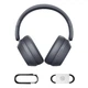 Бездротові Bluetooth навушники Baseus Bass 35 Max Wireless BT 5.3 Grey A00070800821-00 - изображение 7