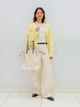 Укороченная рубашка свободного кроя JW ANDERSON UNIQLO в клетку 1159862493 (Желтый XL) - изображение 10