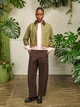 Укороченная рубашка свободного кроя JW ANDERSON UNIQLO в клетку 1159863607 (Розовый M) - изображение 12