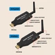 Беспроводной HDMI видеопередатчик удлинитель сигнала для телевизора проектора ноутбука камеры монитора до 50 метров трансляция видео и звука Plug and Play ТВ Wi-Fi Full HD 1080 комплект 2 шт - изображение 11