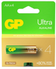 Батарейки GP Ultra LR6 AA Alkaline 4шт/уп Пальчикові - зображення 1