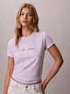 Футболка хлопковая женская Calvin Klein 47B864G(Island Lilac) L Лиловая (199155929493) - изображение 1