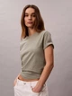 Футболка хлопковая женская Calvin Klein 40WP105(Shadow) L Хаки (199155991155) - изображение 4