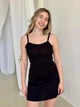 Жіноча сорочка Rose Amour S/M чорна BH17 - зображення 3