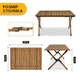 Раскладной туристический стол LEOBRO Camp Wood L LB-1067 для кемпинга - изображение 2