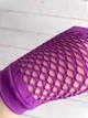 Яскраві сіточні рукавички без пальців мітенки Honey Fashion Accessories XS/S/M фіолетовий (7-79) - зображення 6