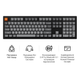 Клавіатура бездротова геймерська Keychron K10 Max Keychron Super Banana Switch Black RGB (K10M-H4-UA) - зображення 8