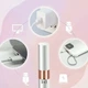 Женский триммер для лица 2 в 1 USB-зарядка белый пластиковый для коррекции бровей и удаления волос - изображение 6