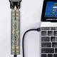 Беспроводной триммер T9 для стрижки волос 4 насадки аккумуляторный USB зарядка нержавеющая сталь мощность 5 Вт бронза - изображение 7