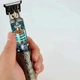 Беспроводной триммер T9 для стрижки волос 4 насадки аккумуляторный USB зарядка нержавеющая сталь мощность 5 Вт бронза - изображение 8